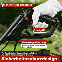 Ikodm Elektrische Gartenfräse Bodenfräse 1050W 380 U/min