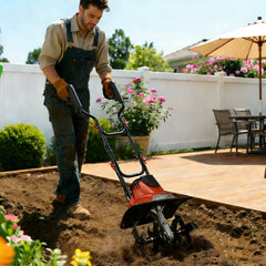 Ikodm Elektrische Gartenfräse Bodenfräse 1050W 380 U/min