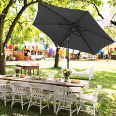 Ikodm Sonnenschirm 2.7m Winkelverstellbar mit/ohne LED