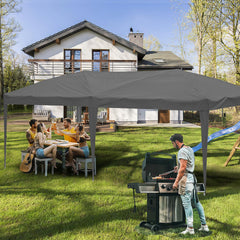 Ikodm Pop-Up Pavillon Gazebo mit Zentralverriegelung 3x6m
