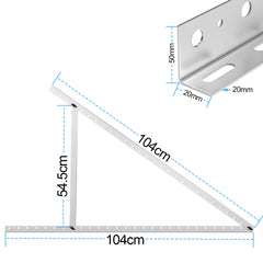 Ikodm Solarpanel PV Halterung 104cm 0°-90° 2/4 Stück