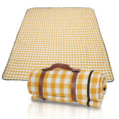 Ikodm Picknickdecke Wasserdicht Tragbar 200×200cm