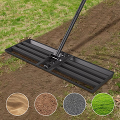 Ikodm Rasenrakel Nivellierrechen 75cm×25cm mit Gewindegriff