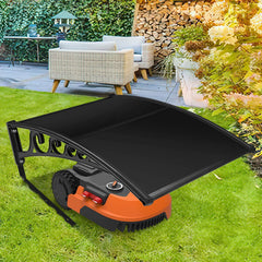 Ikodm Mähroboter Garage Dach Carport für Rasenmäher Schwarz