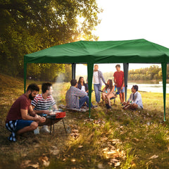 Ikodm Pop-Up Pavillon Gazebo mit Zentralverriegelung 3x6m