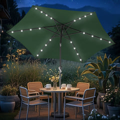 Ikodm Sonnenschirm 2.7m Winkelverstellbar mit/ohne LED