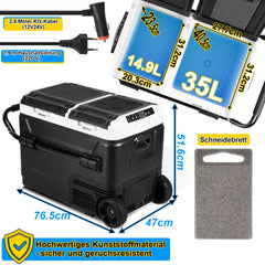 Ikodm Kompressor Kühlbox Auto Kühlschrank 50L APP