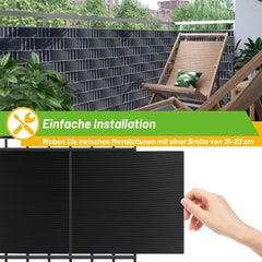 Ikodm Sichtschutzstreifen Hart PVC 10-40 Stück