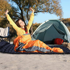 Ikodm Schlafmatte Camping selbstaufblasend Fußpresse