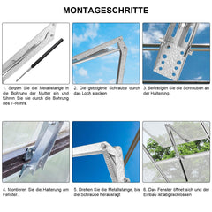 Ikodm Fensteröffner Automatischer Gewächshaus Hubkraft max.7kg