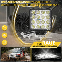 Ikodm 48W LED Arbeitsscheinwerfer 12V Zusatzscheinwerfer 4320LM