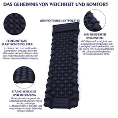 Ikodm Schlafmatte Camping selbstaufblasend Fußpresse