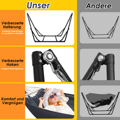 Ikodm Hängematte mit Gestell Klappbar mit Tragetasche