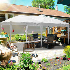 Ikodm Pop-Up Pavillon Gazebo mit Zentralverriegelung 3x6m