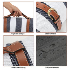Ikodm Picknickdecke Wasserdicht Tragbar 200×200cm