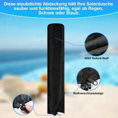 Ikodm 35L Solardusche Gartendusche Inkl. Schutzhaube