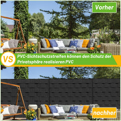 Ikodm Sichtschutzstreifen Hart PVC 10-40 Stück