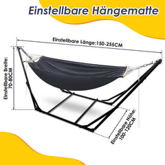 Ikodm Hängematte mit Gestell Klappbar mit Tragetasche