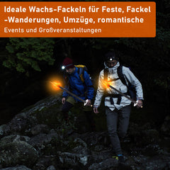 Ikodm Wachsfackel Fackeln für Outdoor Brennzeit 45 min