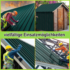 Ikodm Trapezblech Dachblech Verzinkt 12× Anthrazit / Grün 7m²