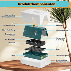 Ikodm Brutmaschine Inkubator automatik für 10 Hühnereier