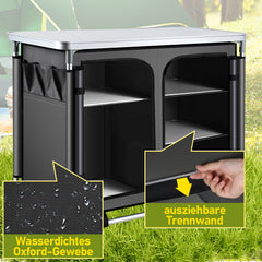 Ikodm Campingküche Campingschrank Faltschrank