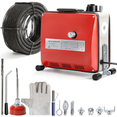 Ikodm Rohrreinigungsmaschine 500W Elektrische Abflussreiniger für 20–120mm Rohre
