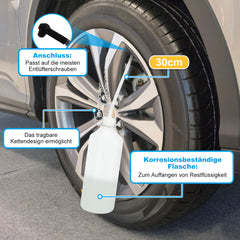 Ikodm Bremsenentlüftungsgerät 3L mit E20-Adapter und Auffangflasche