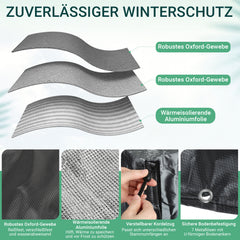 Ikodm Palmenwurzelschutz, 2 Stück, Ø 100 cm, Winterschutz mit Alufolie