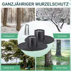 Ikodm Palmenwurzelschutz, 2 Stück, Ø 100 cm, Winterschutz mit Alufolie