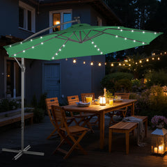 Ikodm Ampelschirm Ø3m Ø3.5m mit Solar LED