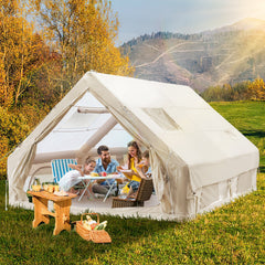 Ikodm Aufblasbares Campingzelt mit Dachfenster 12㎡