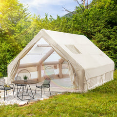 Ikodm Aufblasbares Campingzelt mit Dachfenster 12㎡