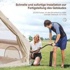 Ikodm Aufblasbares Campingzelt mit Dachfenster 12㎡