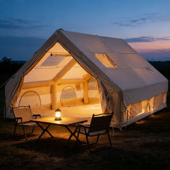 Ikodm Aufblasbares Campingzelt mit Dachfenster 12㎡