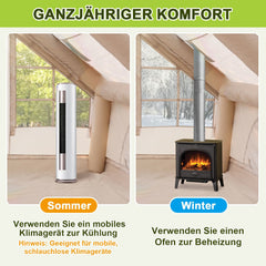 Ikodm Aufblasbares Campingzelt mit Dachfenster 12㎡