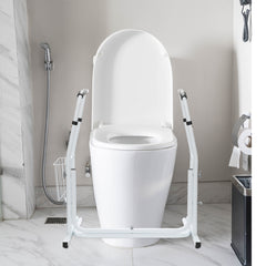 Ikodm WC Aufstehhilfe Toilettenstütze Stützhilfe Höhenverstellbar