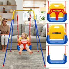 Ikodm Babyschaukel & türhopser Baby 4-in-1 Set mit Gestell - Kinderschaukel