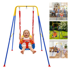 Ikodm Babyschaukel & türhopser Baby 4-in-1 Set mit Gestell - Kinderschaukel