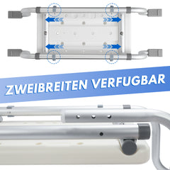 Ikodm Badewannensitz bis 136 kg, Verstellbarer Badebrett 71-82cm, rutschfest mit Aluminiumgestell, PE-Sitzfläche mit Wasserablauflöchern, Ideal für Senioren Behinderte Pflegebedürftige