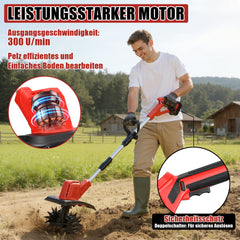 Ikodm Akku Bodenhacke mit 4 Klingen