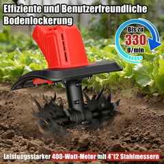 Ikodm Akku Bodenhacke mit 4 Klingen
