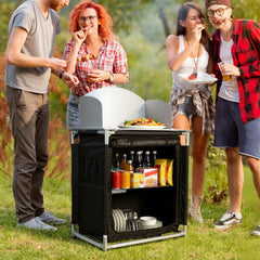 Ikodm Campingküche mit Alu-Arbeitsplatte Outdoor Kochstation