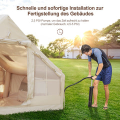 Ikodm Aufblasbares Campingzelt mit Dachfenster 6.3㎡