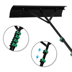 Ikodm Schneeschieber Dachräumer Alu Teleskopierbar 3.6m/4.8m