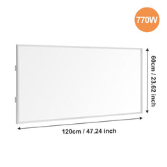 Ikodm Infrarotheizung Elektroheizer Decke WIFI 360/770W