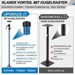 Ikodm Deckenstütze 2er Set, bis 100 kg pro Stütze, Metall