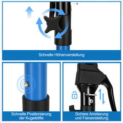 Ikodm Deckenstütze 2er Set, bis 100 kg pro Stütze, Metall