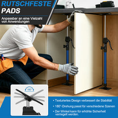 Ikodm Deckenstütze 2er Set, bis 100 kg pro Stütze, Metall