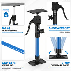 Ikodm Deckenstütze 2er Set, bis 100 kg pro Stütze, Metall